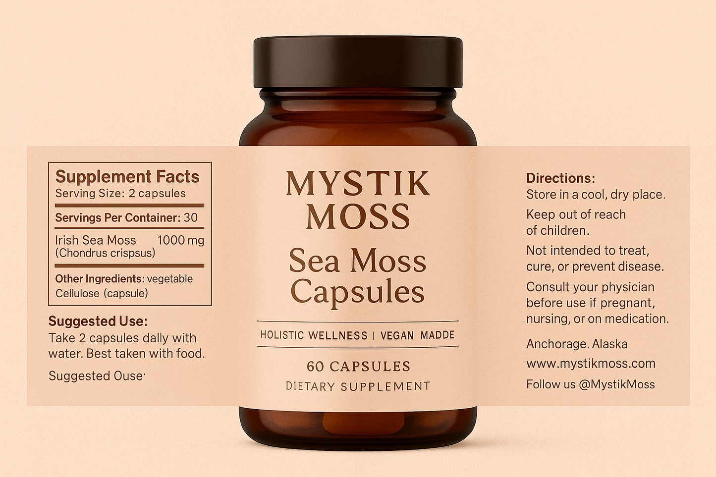 Mystik Moss Sea Moss Capsules